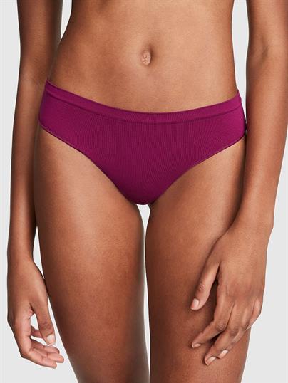 Pink Seamless Tanga Kulot ön görünüm