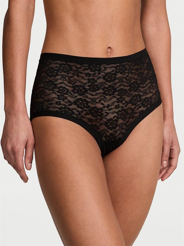 Lazer Kesim Dantelli Brief Kulot