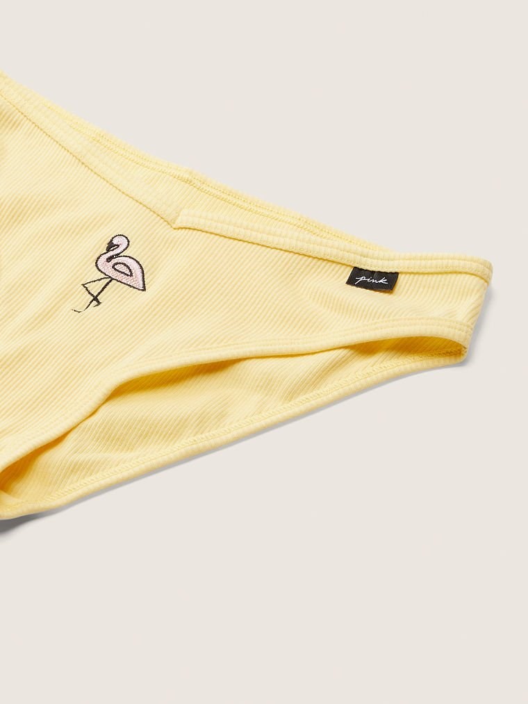 Pink Pamuklu Bikini Kulot arka görünümü
