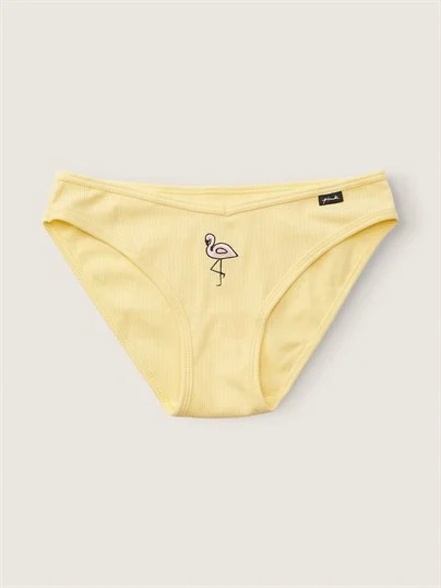 Pink Pamuklu Bikini Kulot