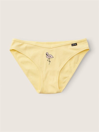 Pink Pamuklu Bikini Kulot