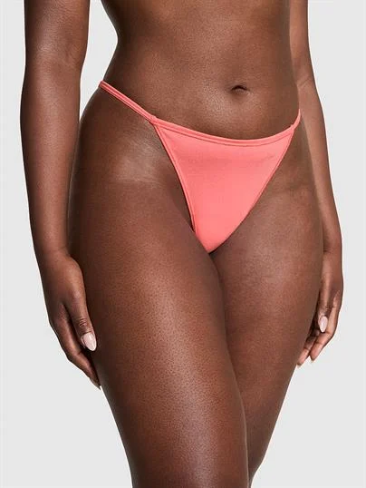 Pink Pamuklu V String Kulot