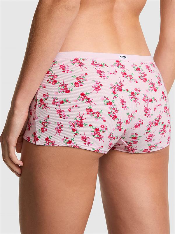 Pink Pamuklu Boyshort Kulot ön görünüm