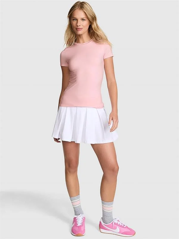 Pink Base Esnek Kısa Kollu Tisort ön görünüm