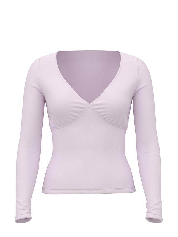 Pink Base Esnek Buzgulu Uzun Kollu Tisort