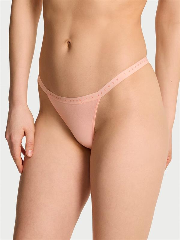 Esnek Pamuklu V String Kulot