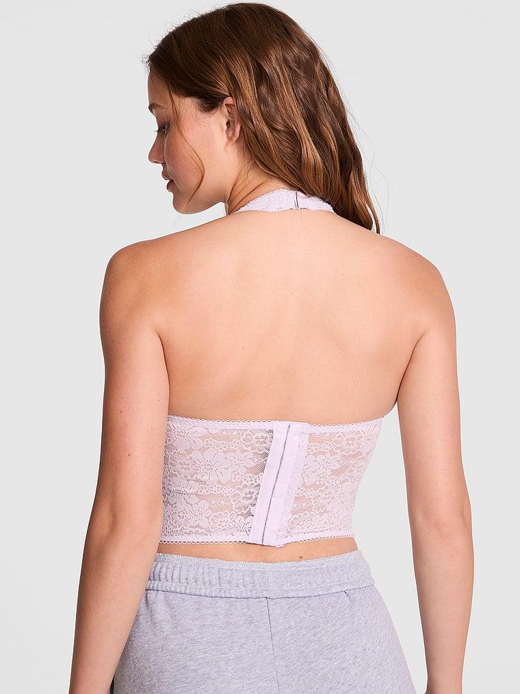 Pink Wink Dantelli Halter Bustiyer arka görünümü