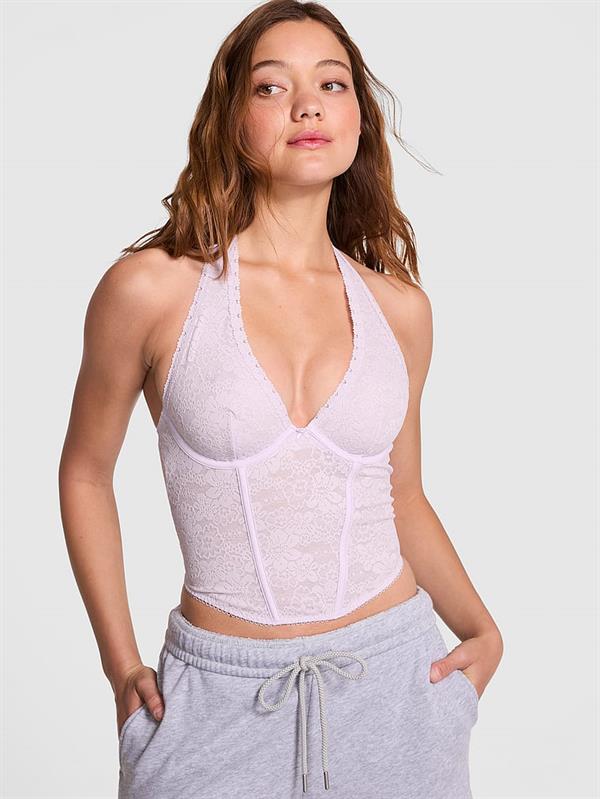 Pink Wink Dantelli Halter Bustiyer ön görünüm