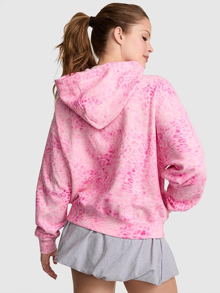 Pink Ivy Kampus Fermuarli Kapusonlu Ust arka görünüm
