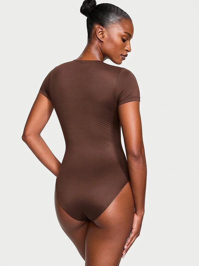 Feathersoft Essentials Kısa Kollu Bodysuit arka görünümü
