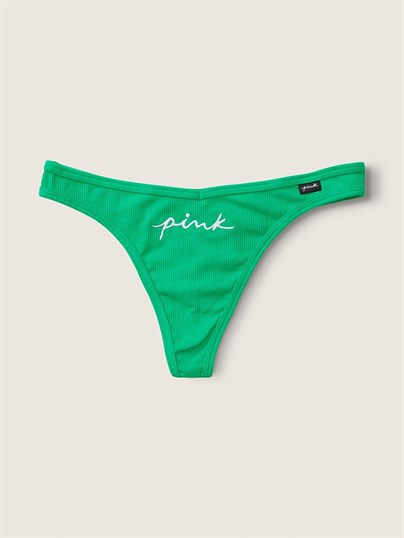 Pink Pamuklu Tanga Kulot