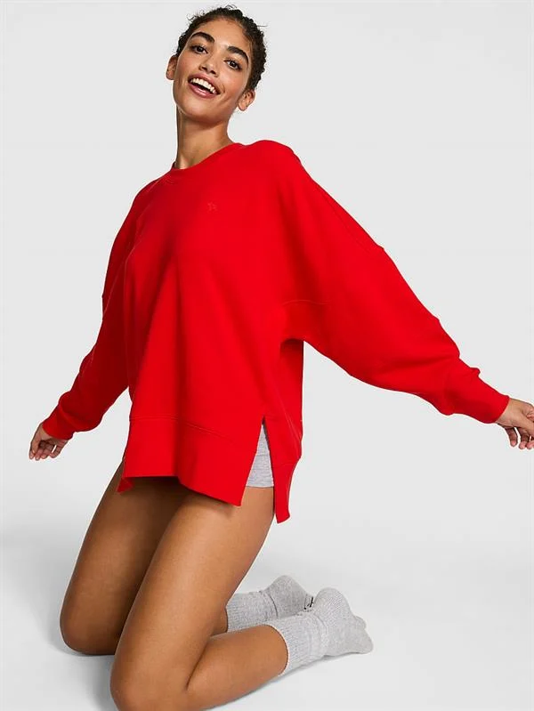 Pink Ivy Yirtmacli Oversize Sweatshirt