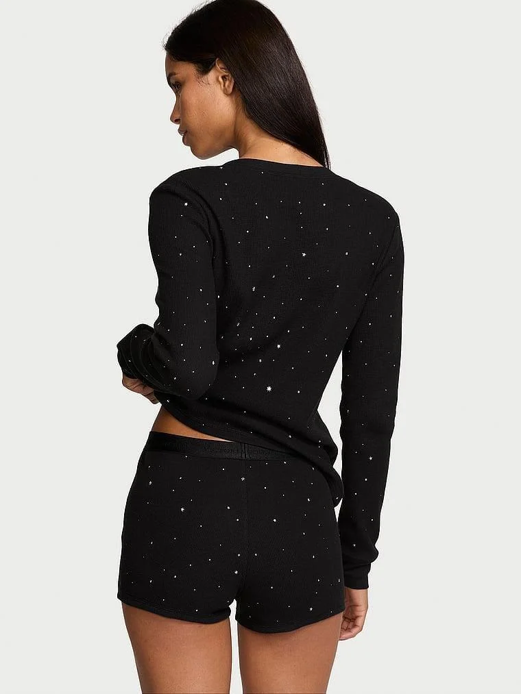 Termal Sortlu Pijama Takimi arka görünüm