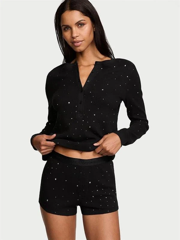 Termal Sortlu Pijama Takimi