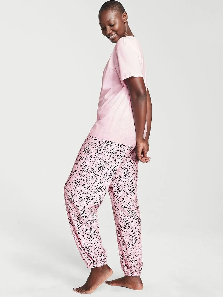 Flannel T Shirt Pijama Takimi arka görünüm