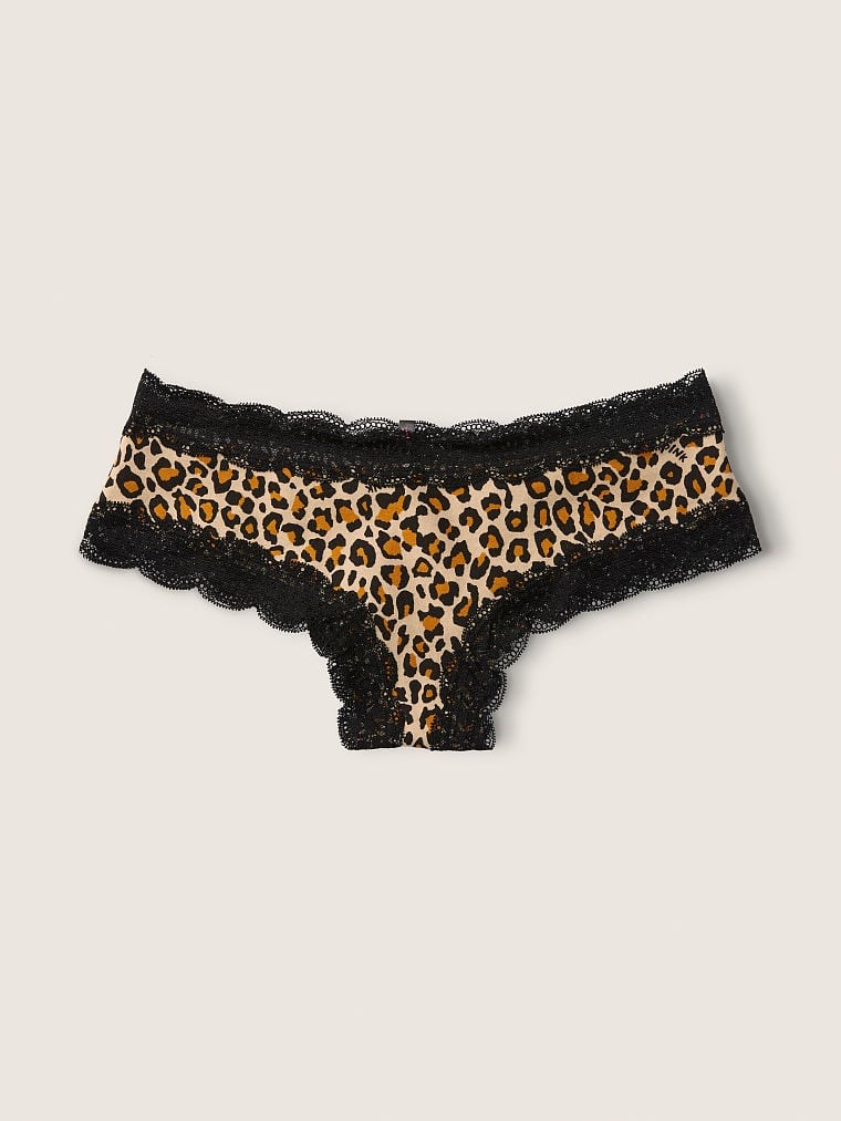 Victorias S Secret Pink Dantel Kenarli Cheekster Kulot arka görünüm