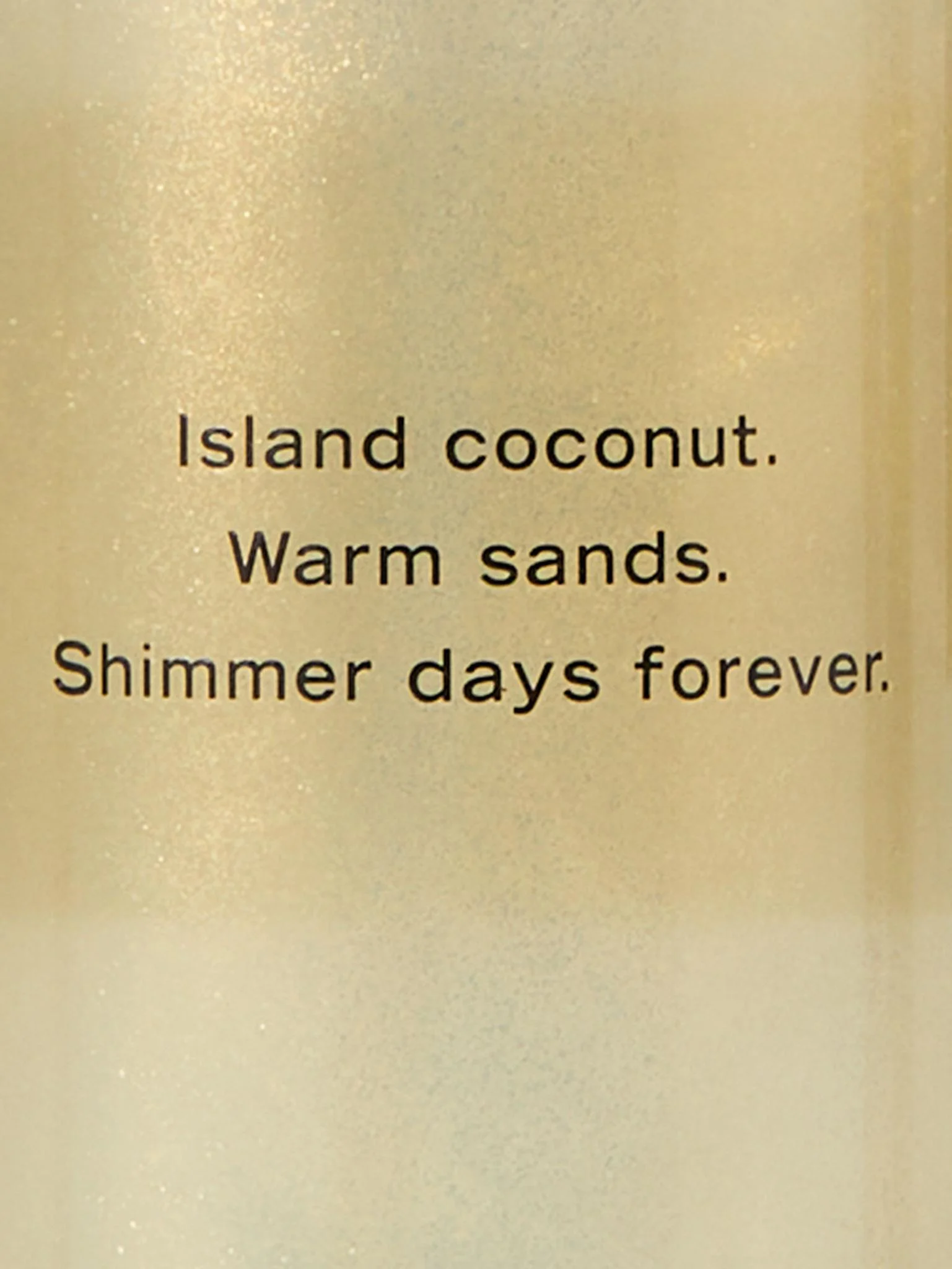 Coconut Passion Işıltılı Vücut Spreyi arka görünüm