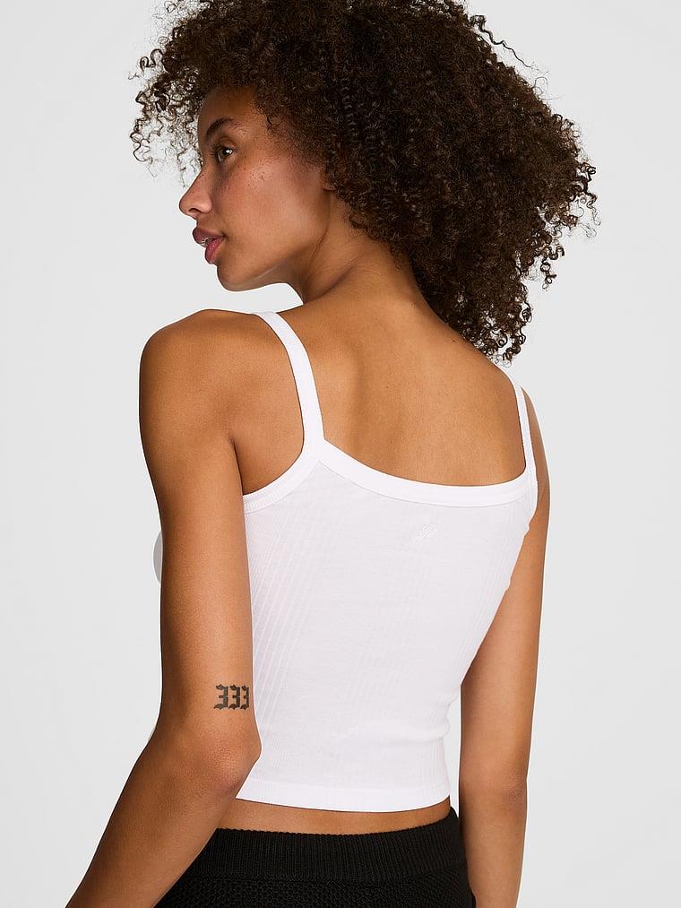 Pink Multi Rib Cami arka görünüm