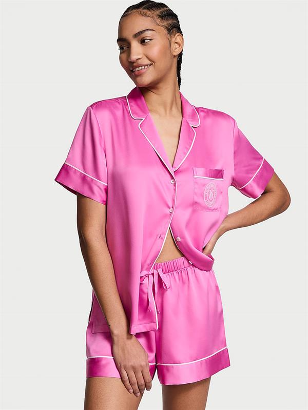 Saten Kısa Pijama Takimi
