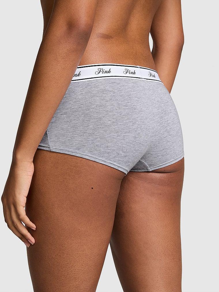 Pink Logolu Pamuklu Boyshort Kulot arka görünümü