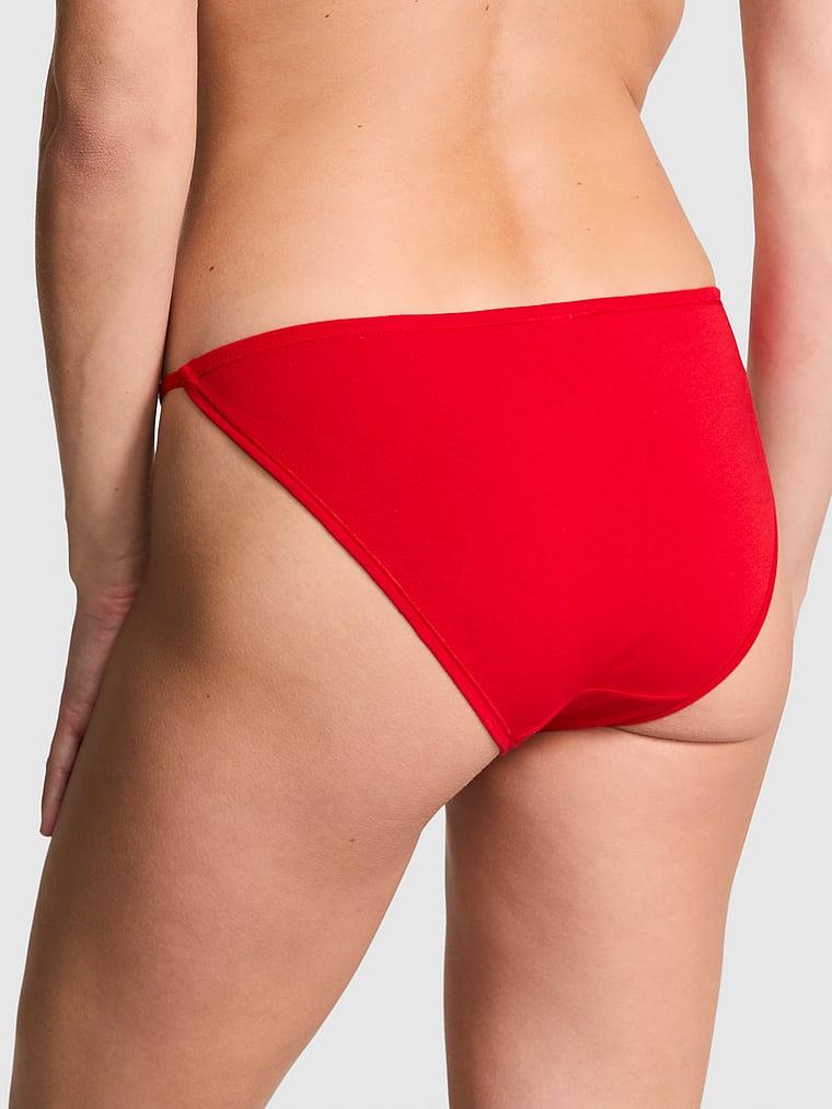Pink Pamuklu Askili Bikini Kulot arka görünümü