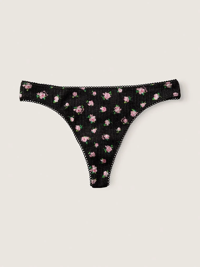 Victorias S Secret Pink Pamuklu Tanga arka görünüm