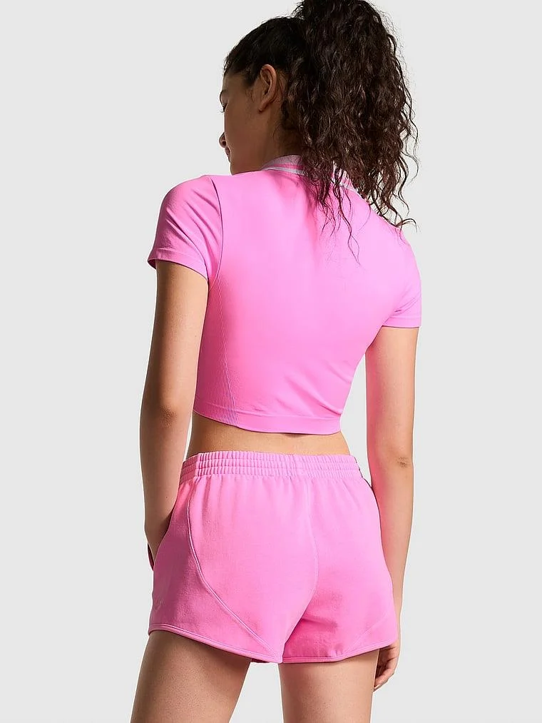 Pink Ivy Kivrimli Polar Etek Sort arka görünüm