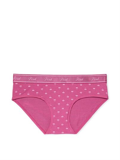 Pink Logolu Pamuklu Hiphugger Kulot