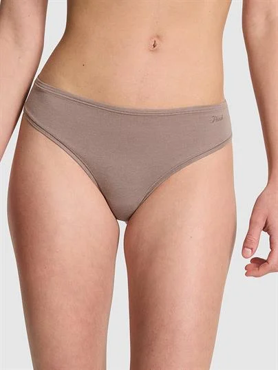 Pink Pamuklu Cheeky Kulot ön görünüm