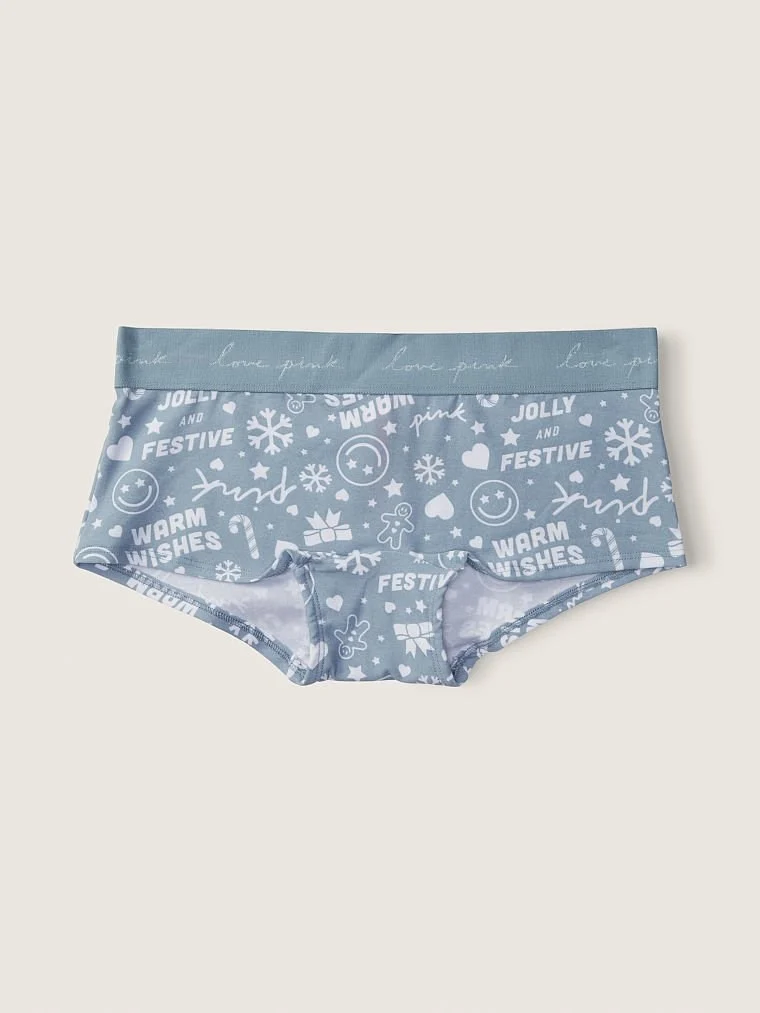 Pink Logo Detayli Boyshort Kulot arka görünüm