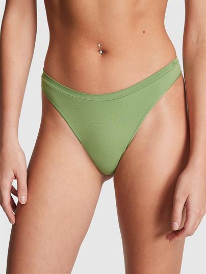 Pink Seamless Yüksek Bel Tanga Kulot