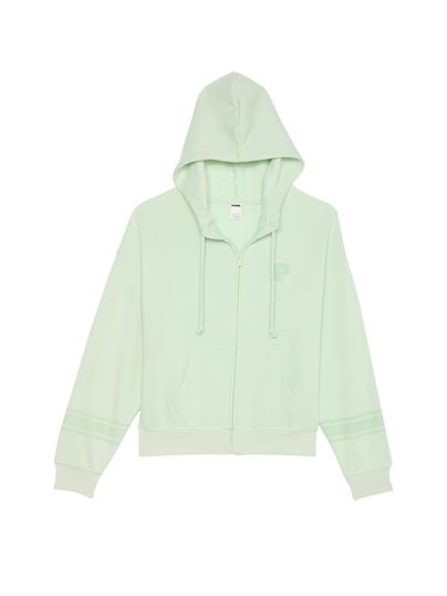 Pink Ivy Fermuarli Polar Kapusonlu Ust