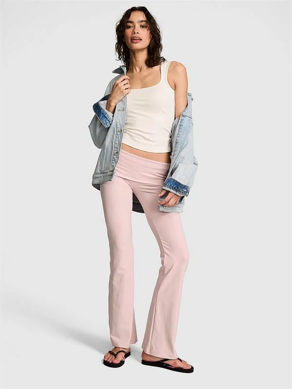 Pink Beli Katlanabilen Ispanyol Paca Tayt