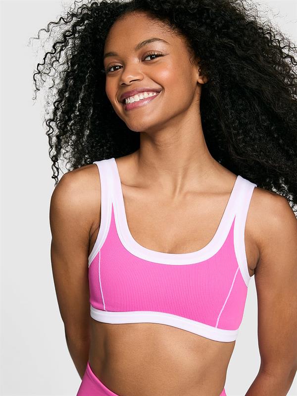 Pink The Wave Yumuşak Seamless Konturlu Sporcu Sütyeni ön görünüm