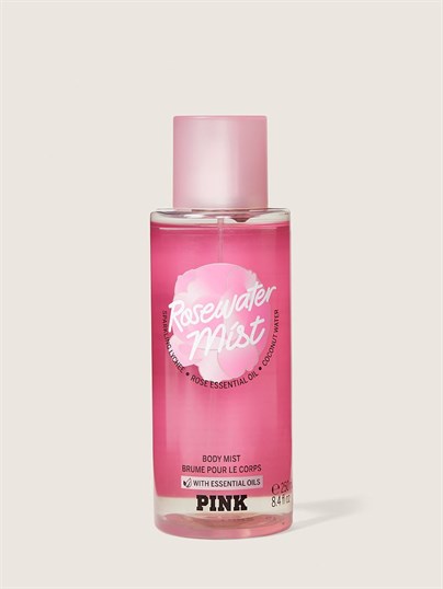 Pink Rosewater Lotion Vegan Kolajenli Canlandirici Vücut Spreyi