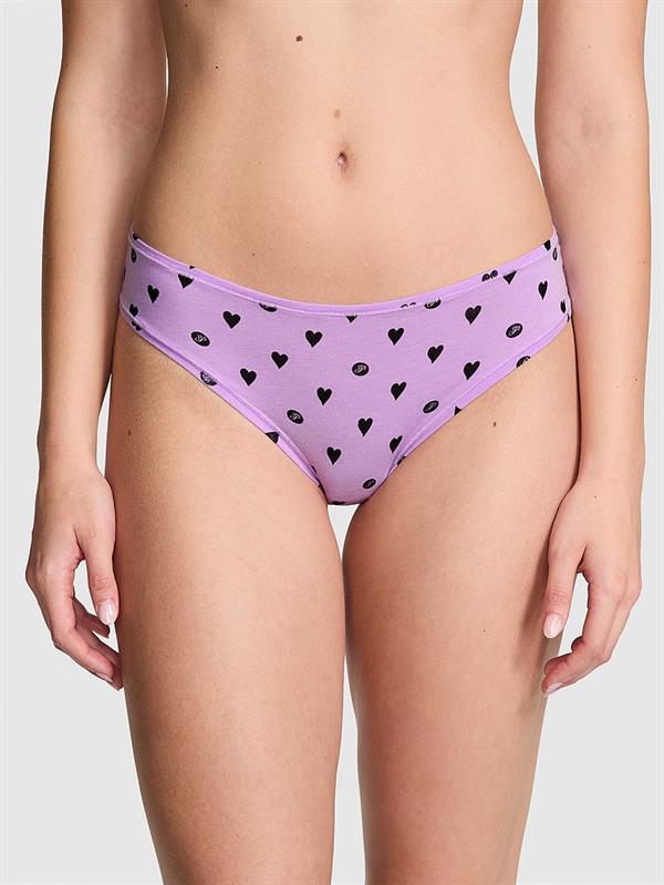 Pink Pamuklu Cheeky Kulot ön görünüm