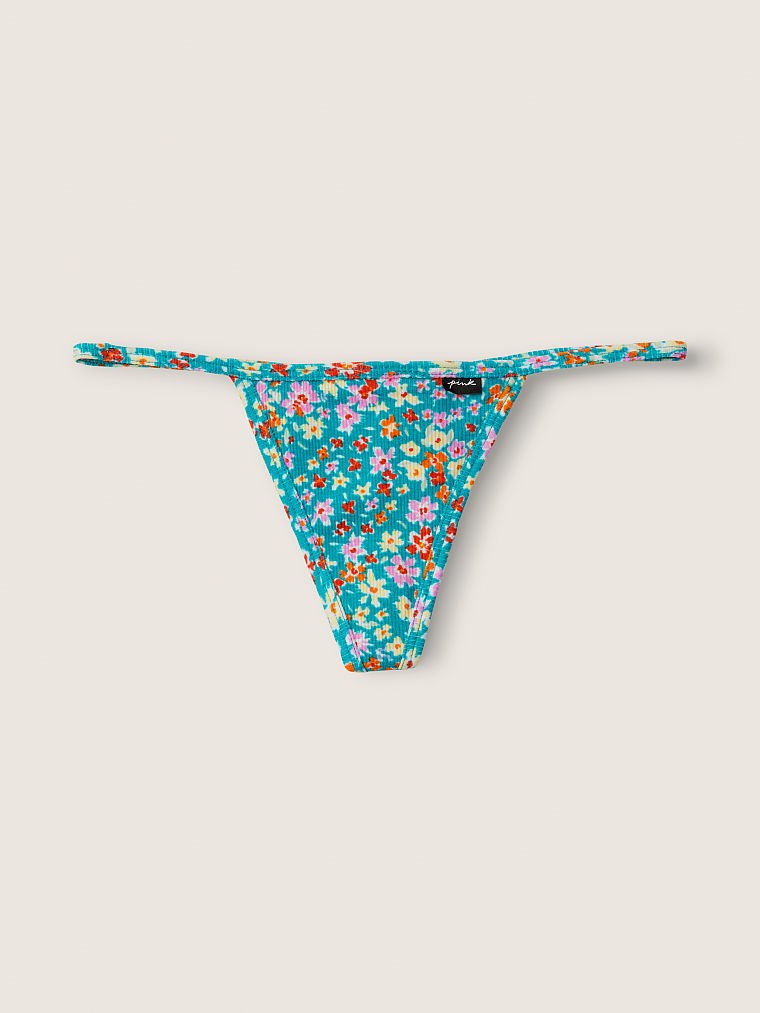 Pink Pamuk V String Kulot arka görünümü