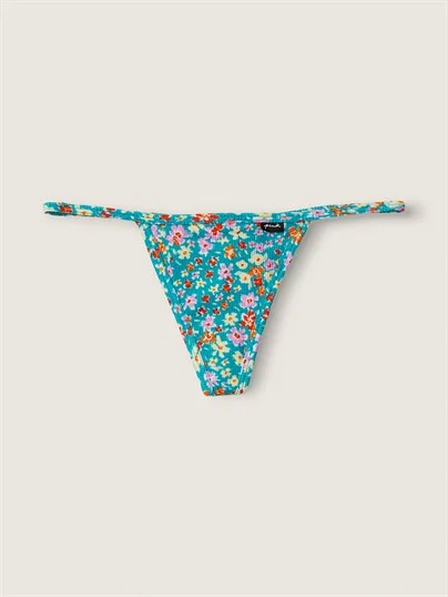 Pink Pamuk V String Kulot ön görünüm