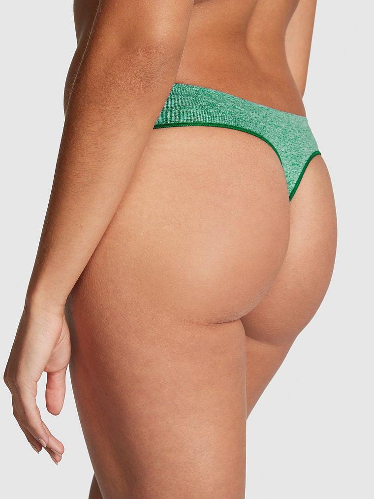 Pink Seamless Tanga Kulot arka görünümü