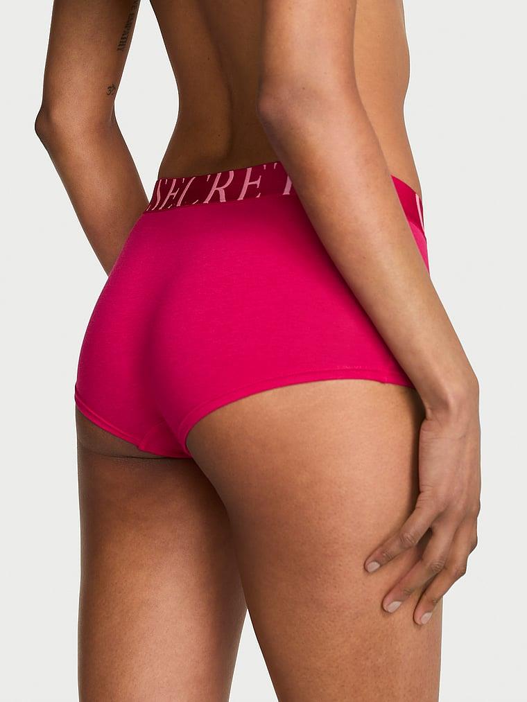 Logo Detayli Pamuklu Boyshort Kulot arka görünümü