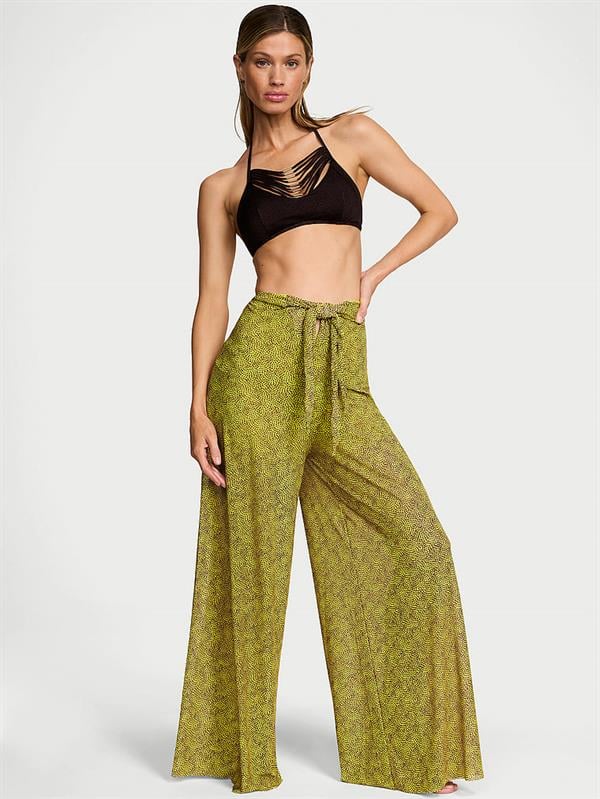Beachwear Önden Baglamali Sifon Pantolon
