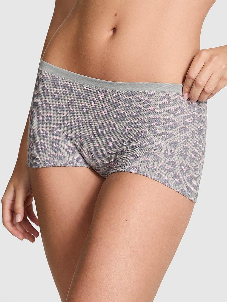 Pink Pamuklu Boyshort Kulot arka görünümü
