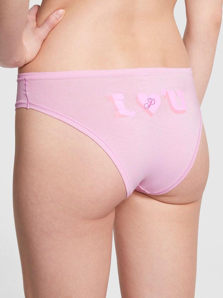 Pink Pamuklu Cheeky Kulot arka görünümü