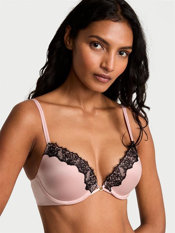 Puruzsuz Dantelli Push Up Sütyen