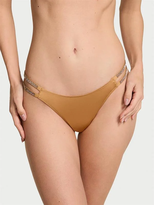 Işıltılı Cift Askili Smooth Tanga