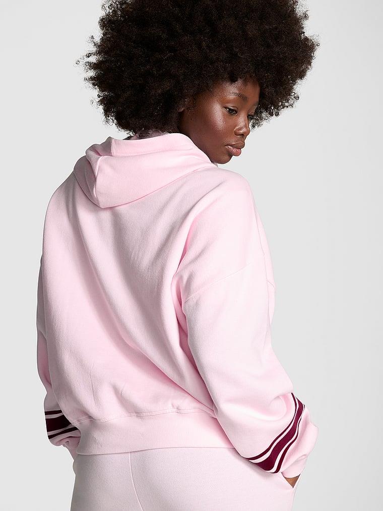 Pink Ivy Kampus Polar Kapusonlu Sweatshirt arka görünümü