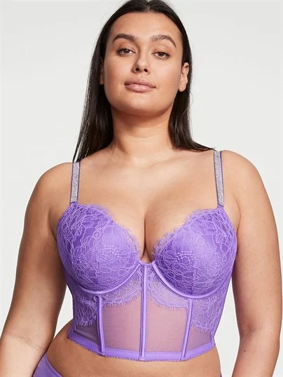 Işıltılı Askili Push Up Bustiyer