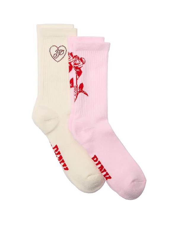 Pink 2li Paket Kısa Corap
