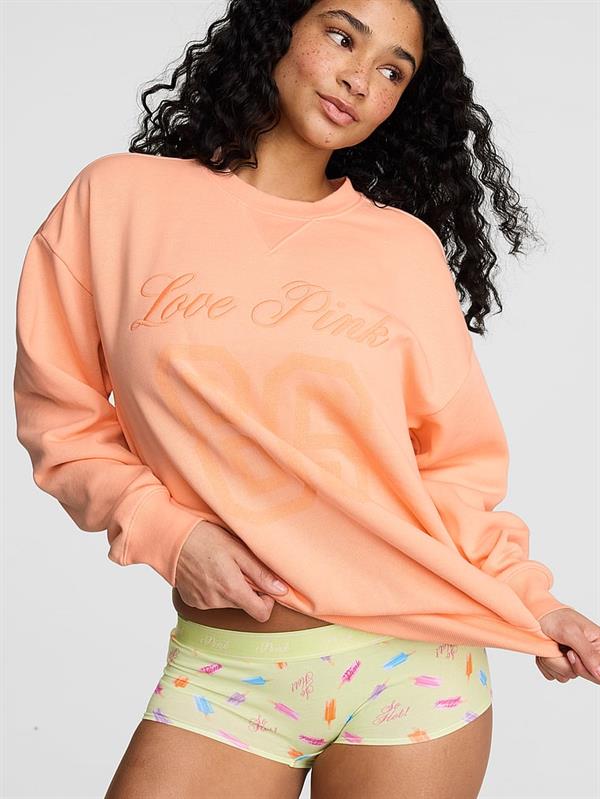 Pink Ivy Oversize Bisiklet Yaka Sweatshirt