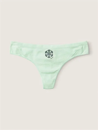 Pink Seamless Tanga Kulot